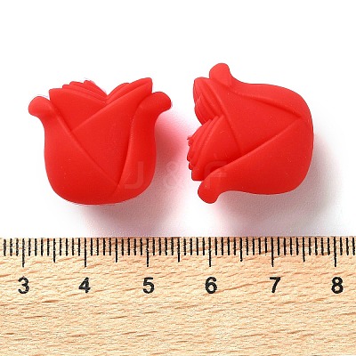 Rose Shape Silicone Beads SIL-S011-02D-1