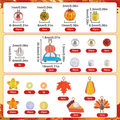DIY Thanksgiving Day Jewelry Making Findings Kits DIY-SP0001-55-1