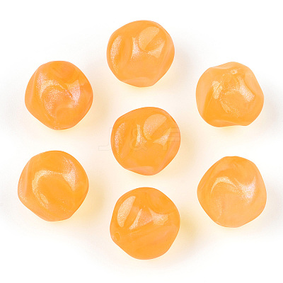 Opaque Acrylic Beads OACR-E014-16A-1