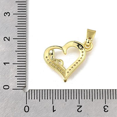 Brass Micro Pave Cubic Zirconia Pendants KK-Z102-16G-1