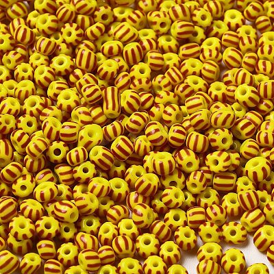 6/0 Opaque Colours Seep Glass Seed Beads X-SEED-F003-04A-01-1