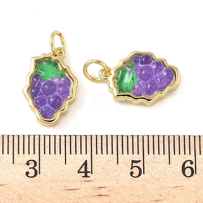 Brass Resin Pendants KK-C110-24A-G-1