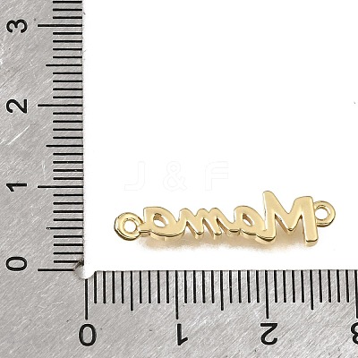 Mother's Day Brass Word Mama Links Connector Charms KK-C263-25B-G-1