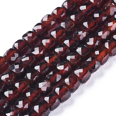 Natural Garnet Beads Strands G-E560-A18-1