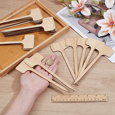 50Pcs Bamboo Plant Labels FIND-BC0014-50-1