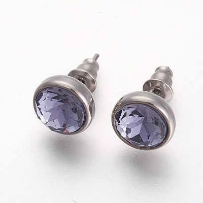 304 Stainless Steel Stud Earrings EJEW-F182-A-1