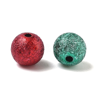 Spray Painted Acrylic Beads X-ACRP-Q018-8mm-M-1