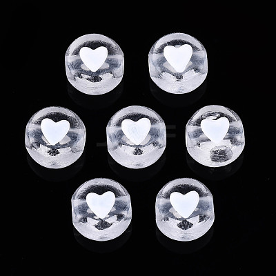 Transparent Clear Acrylic Beads TACR-T008-03-1