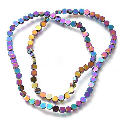 Electroplated Synthetic Non-magnetic Hematite Beads Strands G-C154-B01-01B-1