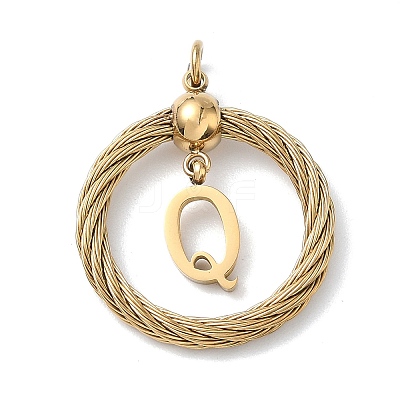 304 Stainless Steel Pendants STAS-D154-01Q-G-1