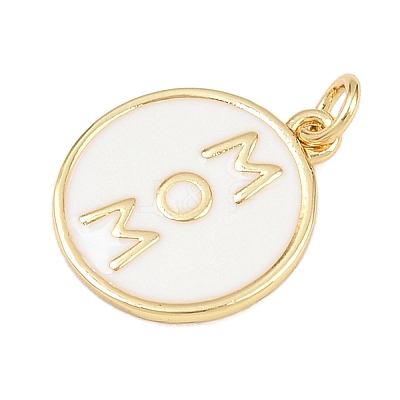 Brass Enamel Pendants KK-L251-02G-C04-1