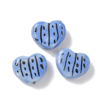 Handmade Porcelain Beads PORC-P031-03G-1