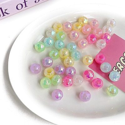 Opaque Acrylic Beads OACR-F010-29-1