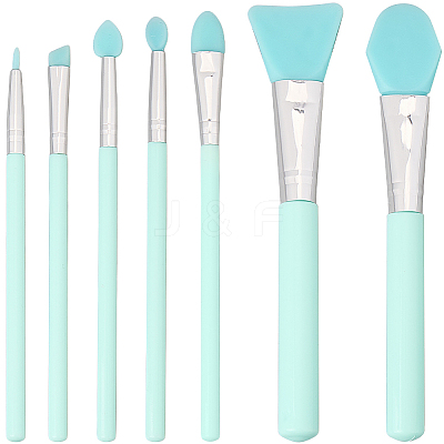 1 Set Silicone Makeup Brushes Set AJEW-GF0010-26-1