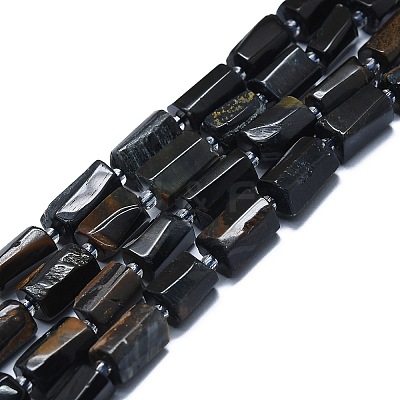 Natural Blue Tiger Eye(Dyed & Heated) Dyed Beads Strands G-K245-I01-C01-1