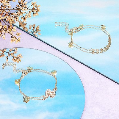 10Pcs Brass Curb Chains Bracelet Making AJEW-UN0001-19-1