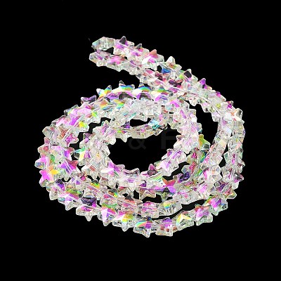 Electroplate Transparent Glass Beads EGLA-Z003-HR01-1