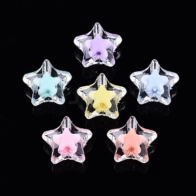 Transparent Acrylic Beads X-TACR-N011-001B-01-1