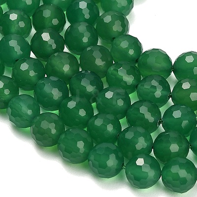 Natural Green Chalcedony Beads Strands GG-NH0004-E01-1