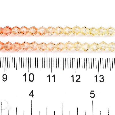 Gradient Color Baking Paint Glass Bead Strands X1-DGLA-A039-T2mm-A013-1