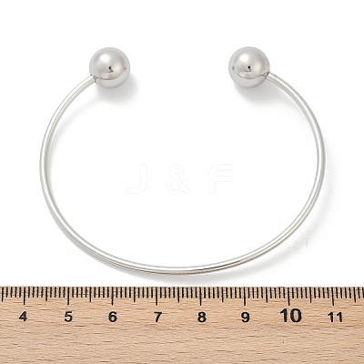 304 Stainless Steel Open Cuff Bracelets BJEW-R019-01P-01-1