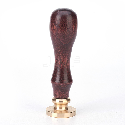DIY Scrapbook Brass Wax Seal Stamps and Wood Handle AJEW-P068-A02-1