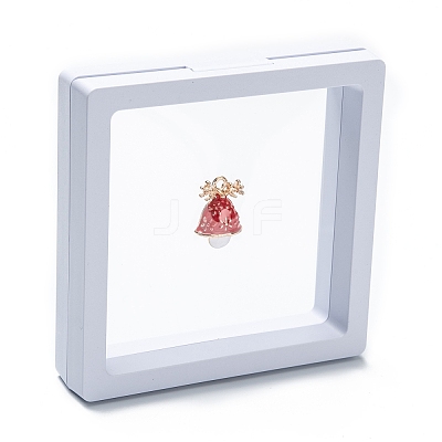 Square Transparent PE Thin Film Suspension Jewelry Display Box CON-D009-01A-05-1