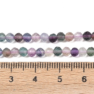 Natural Colorful Fluorite Beads Strands X-G-C261-A01-4mm-1