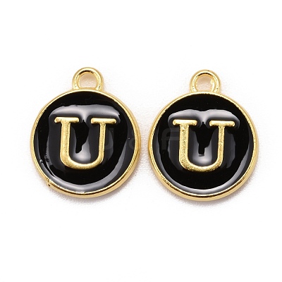 Golden Plated Alloy Charms X-ENAM-S118-02U-1