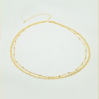 Brass Butterfly Link Chain 2-Strand Waist Chains for Women GG1011-1