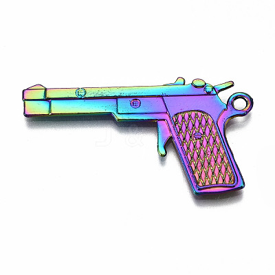 Rainbow Color Alloy Pendants PALLOY-S180-018-RS-1
