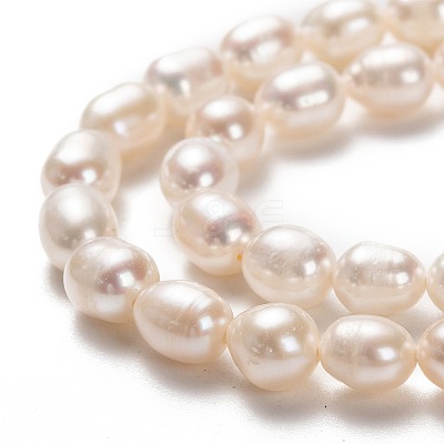 Natural Cultured Freshwater Pearl Beads Strands PEAR-L033-66-01-1