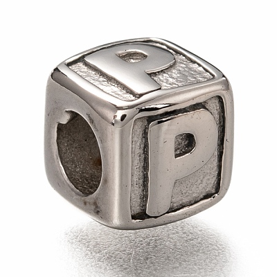 Tarnish Resistant 304 Stainless Steel European Beads OPDL-L020-001P-1
