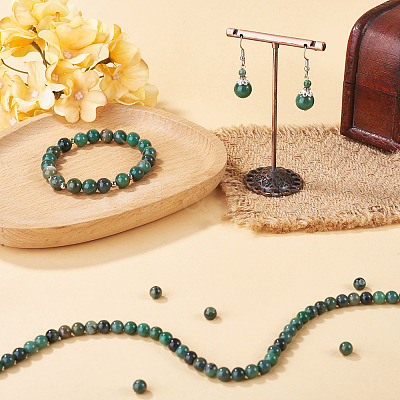 1Strand Natural African Jade Beads Strands G-TA0003-50C-1