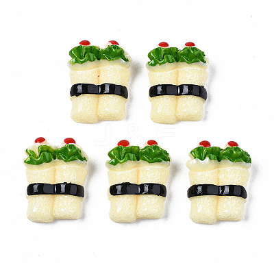 Opque Epoxy Resin Cabochons CRES-S358-56-1