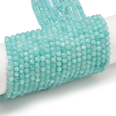 Natural Amazonite Beads Strands G-E411-43-4mm-1