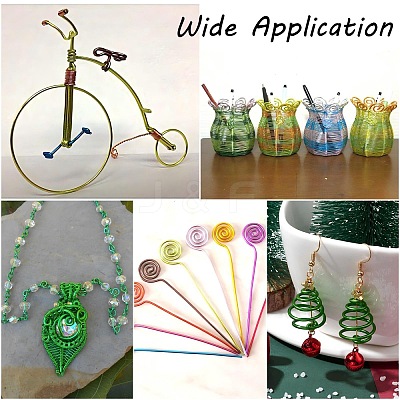 Round Aluminum Craft Wire AW-D009-0.8mm-10m-25-1