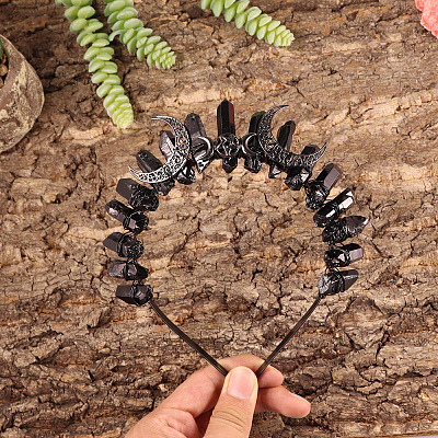 Natural Quartzl Crystal Hair Bands PW-WG4C34A-02-1