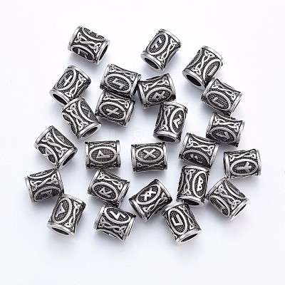 304 Stainless Steel Beads STAS-H460-01AS-1
