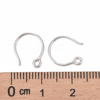 Anti-Tarnish Rhodium Plated 925 Sterling Silver Earring Hooks STER-N0001-028-1