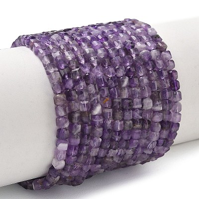 Natural Amethyst Beads Strands G-Z160-B01-3x3mm-01-1