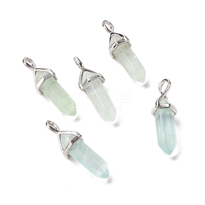 Natural Fluorite Pointed Pendants G-K329-36P-1