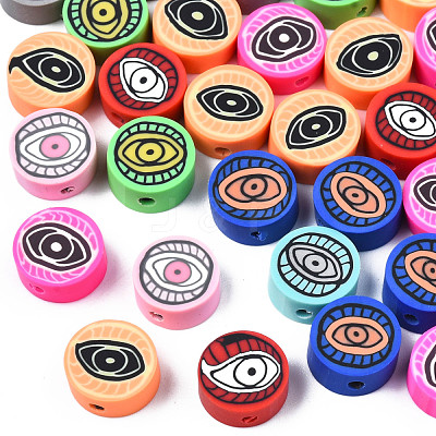 Handmade Polymer Clay Beads X-CLAY-N009-034-1