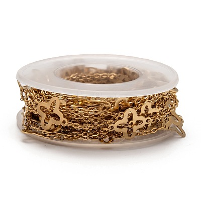 Ion Plating(IP) 304 Stainless Steel Clover Link Cable Chains STAS-P254-10G-1