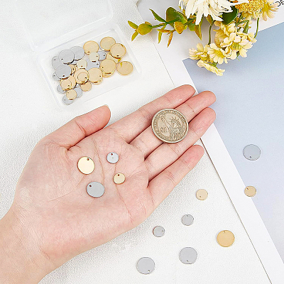 48Pcs 4 Colors Brass Charms KK-BC0002-18-NF-1