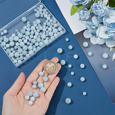 3 Strands 3 Styles Natural Chalcedony Beads Strands G-NB0005-16-1