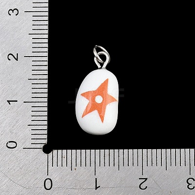 Brass Enamel Pendants KK-CBA10BC-03B-1
