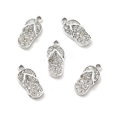 Alloy Rhinestone Pendants X-ALRI-C007-23P-1