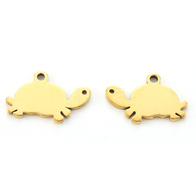 PVD Vacuum Plating 304 Stainless Steel Charms STAS-N092-30G-1