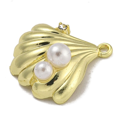 Alloy ABS Pearl Pendants PALLOY-F312-54G-1
